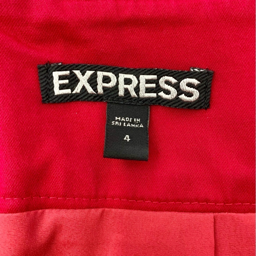 Express Cotton Fuchsia Stretchy Pencil Skirt Women’s Size 4 - Picture 6 of 8